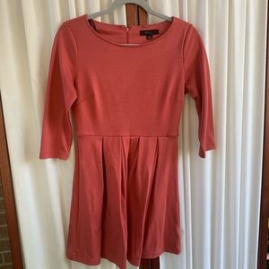 Great rose colored 3/4 length winter or fall dress